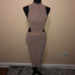 sparkly fitted dress